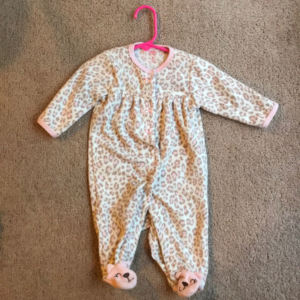 🍁5/$25 Carters Leopard Footed Sleeper